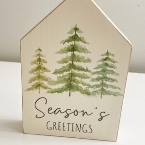 قطعة ديكور خشبية Season's Greetings