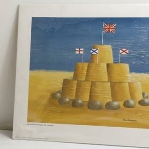 لوحة فنية مطبوعة - قلعة رملية