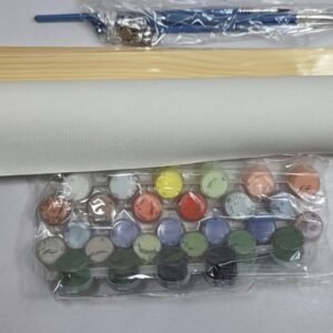 مجموعة الرسم بالأرقام (Paint by Numbers) مع لوحة قماشية