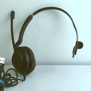 سماعة رأس سلكية بمنفذ USB للمكتب والكمبيوتر